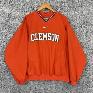 Vintage Nike Clemson Tigers Jacket Mens XL Windbreaker Center Swoosh Pullover